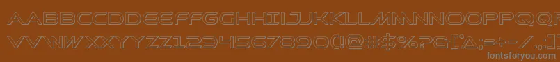 Шрифт Prometheanout – серые шрифты на коричневом фоне