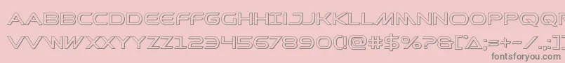 Шрифт Prometheanout – серые шрифты на розовом фоне