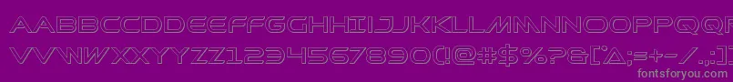 Prometheanout Font – Gray Fonts on Purple Background