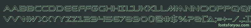 Prometheanout Font – Green Fonts on Black Background