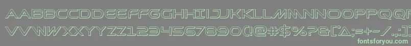 Prometheanout Font – Green Fonts on Gray Background