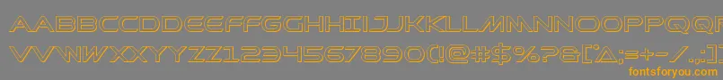 Prometheanout Font – Orange Fonts on Gray Background