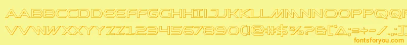 Prometheanout Font – Orange Fonts on Yellow Background