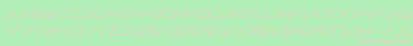 Prometheanout Font – Pink Fonts on Green Background