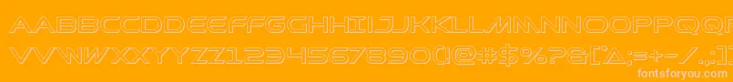 Prometheanout Font – Pink Fonts on Orange Background