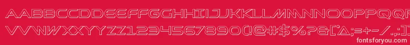 Prometheanout Font – Pink Fonts on Red Background