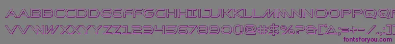 Prometheanout Font – Purple Fonts on Gray Background