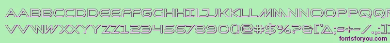 Prometheanout Font – Purple Fonts on Green Background