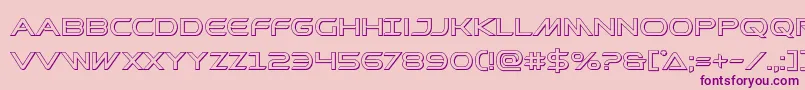 Шрифт Prometheanout – фиолетовые шрифты на розовом фоне