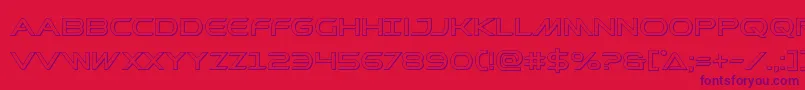 Prometheanout Font – Purple Fonts on Red Background