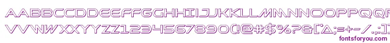 Шрифт Prometheanout – фиолетовые шрифты на белом фоне