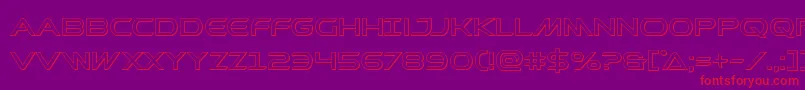 Prometheanout Font – Red Fonts on Purple Background