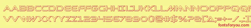 Шрифт Prometheanout – красные шрифты на жёлтом фоне
