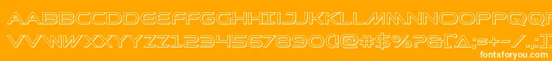 Шрифт Prometheanout – белые шрифты на оранжевом фоне