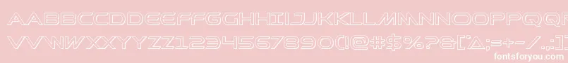 Шрифт Prometheanout – белые шрифты на розовом фоне