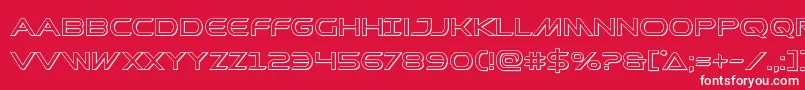 Prometheanout Font – White Fonts on Red Background