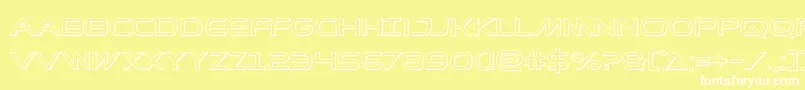 Prometheanout Font – White Fonts on Yellow Background