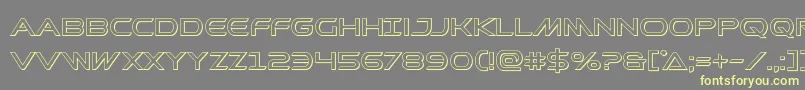 Prometheanout Font – Yellow Fonts on Gray Background