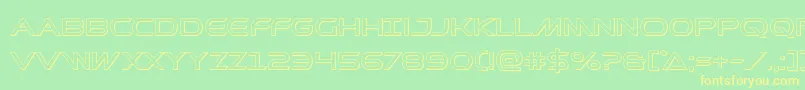 Prometheanout Font – Yellow Fonts on Green Background
