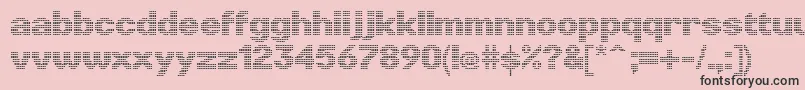 LinotypePunktBold Font – Black Fonts on Pink Background