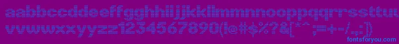 fuente LinotypePunktBold – Fuentes Azules Sobre Fondo Morado