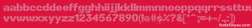 LinotypePunktBold Font – White Fonts on Red Background