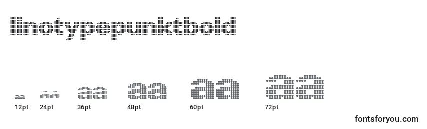 LinotypePunktBold-fontin koot