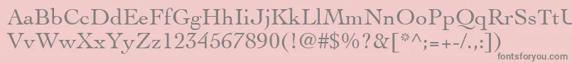 CochinLt Font – Gray Fonts on Pink Background