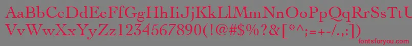 CochinLt Font – Red Fonts on Gray Background