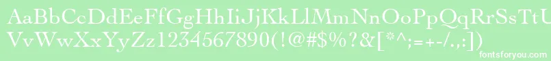 CochinLt Font – White Fonts on Green Background