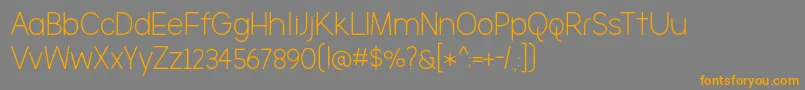 BmdTheBrooklyn Font – Orange Fonts on Gray Background