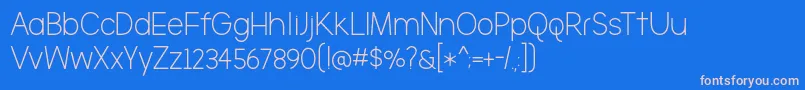 BmdTheBrooklyn Font – Pink Fonts on Blue Background