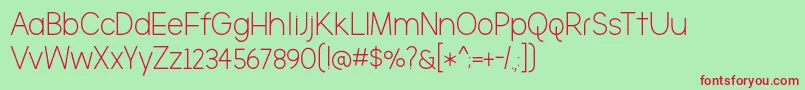 BmdTheBrooklyn Font – Red Fonts on Green Background