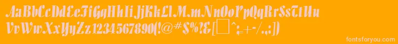 Подробнее о шрифте AlligatorRegularDb Шрифт AlligatorRegularDb – розовые шрифты на оранжевом фоне