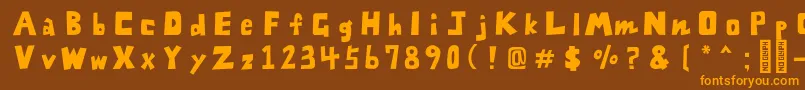Подробнее о шрифте FontZarameFreeRegular Шрифт FontZarameFreeRegular – оранжевые шрифты на коричневом фоне