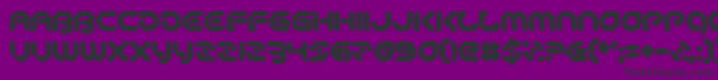 Шрифт PeaceAndEquality – чёрные шрифты на фиолетовом фоне