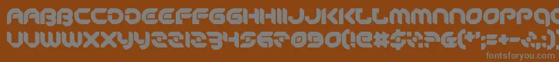 Шрифт PeaceAndEquality – серые шрифты на коричневом фоне