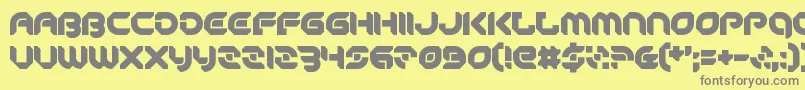 Шрифт PeaceAndEquality – серые шрифты на жёлтом фоне
