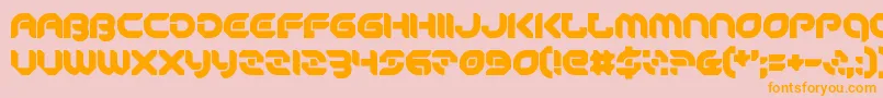 Шрифт PeaceAndEquality – оранжевые шрифты на розовом фоне