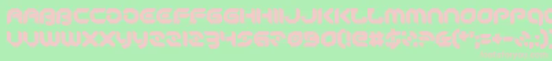 フォントPeaceAndEquality – 緑の背景にピンクのフォント