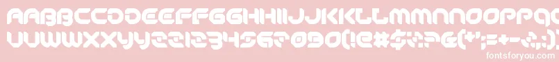 Шрифт PeaceAndEquality – белые шрифты на розовом фоне