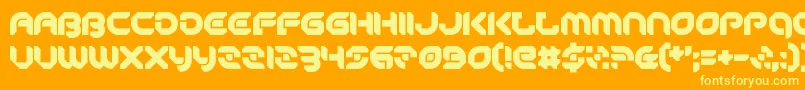 PeaceAndEquality Font – Yellow Fonts on Orange Background