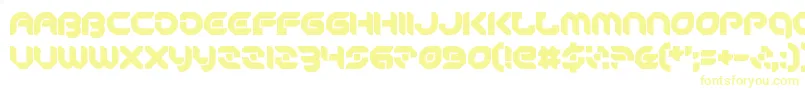 PeaceAndEquality-Schriftart – Gelbe Schriften auf weißem Hintergrund