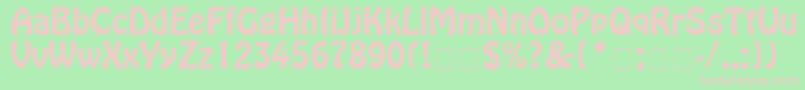 Homewrdn Font – Pink Fonts on Green Background