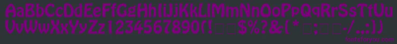 フォントHomewrdn – 黒い背景に紫のフォント