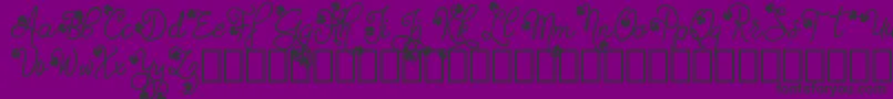 GudlakDemo Font – Black Fonts on Purple Background