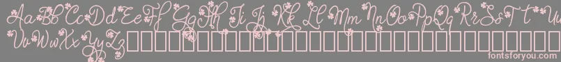 GudlakDemo Font – Pink Fonts on Gray Background
