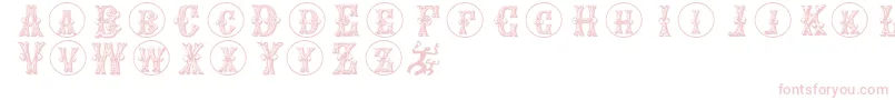 Goticcaps Font – Pink Fonts on White Background