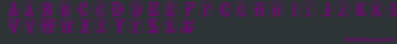 Goticcaps Font – Purple Fonts on Black Background