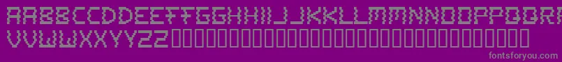 Czcionka Atoz – szare czcionki na fioletowym tle